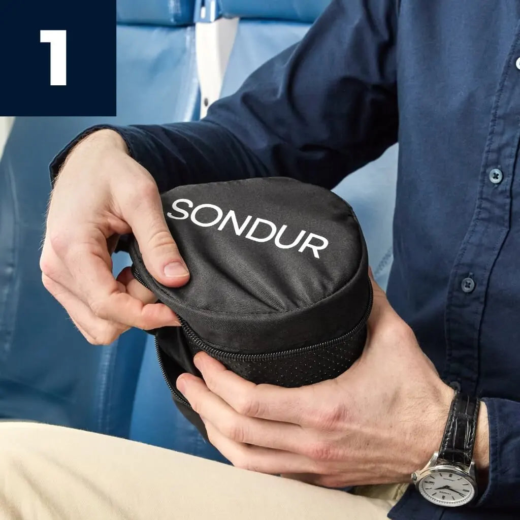 Take the cushion out of the carry bag